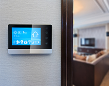 Smart home security system control panel 