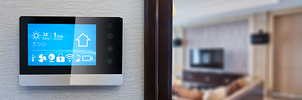 Smart home security system control panel